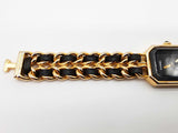 Chanel 1986 20mm Premiere Octagonal Black Dial Chain Quartz Watch Do1125orxde