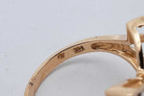 14k Yellow Gold Butterfly Ring With Diamonds 3.5 Grams Size 6 Eb0626owxsa