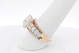 4.08cttw Lab Grown Diamond Ring In 14k Yellow Gold 8.3 Grams Size 8 Eb0826epxsa