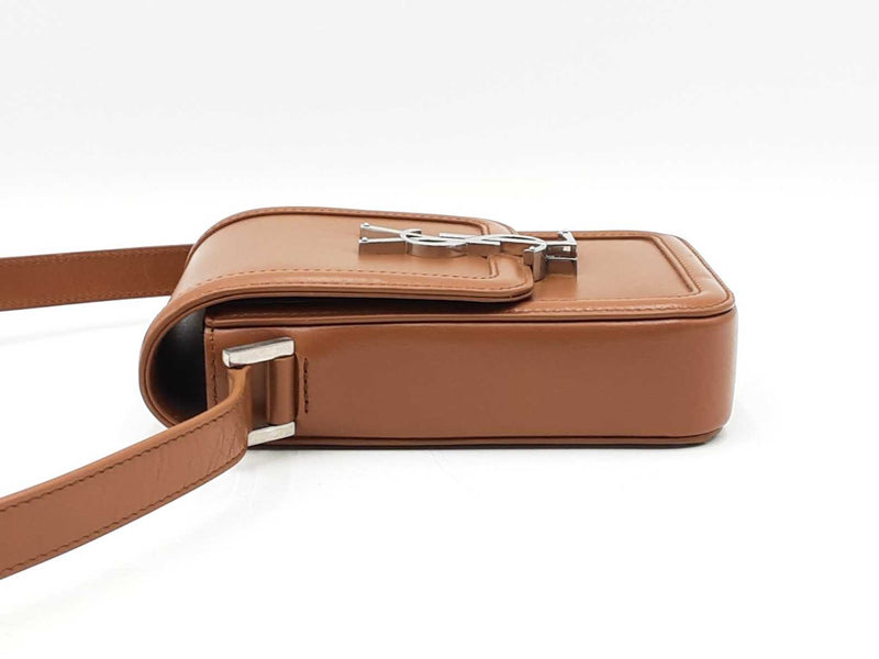 Yves Saint Laurent Mini Solferino Satchel In Brown Leather Fw0925exzdu