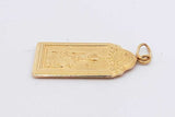 22k Yellow Gold Santo Nino & Virgin Mary Double Sided Pendant 6.5g Eb0826lxxzsa
