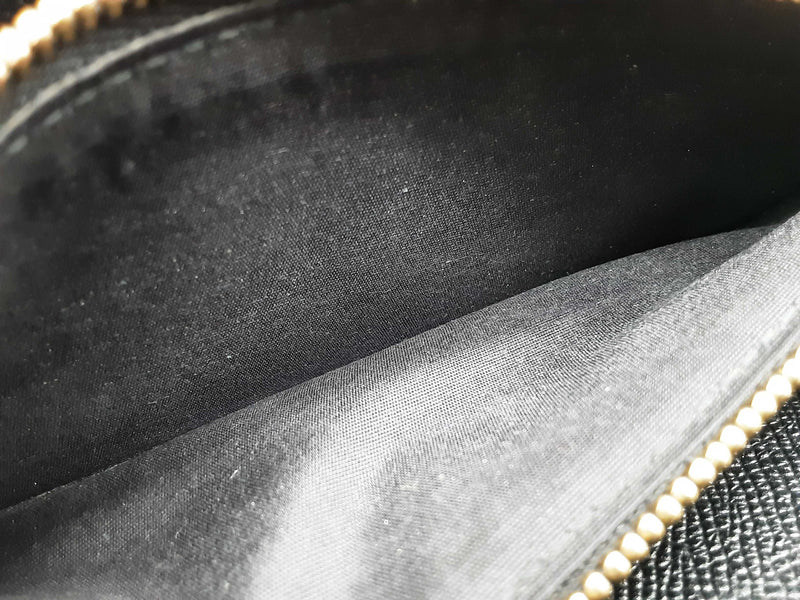 Salvatore Ferragamo Gancini Black Leather Continental Wallet Do0525oorde