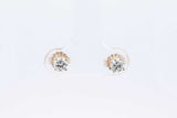 0.4cttw Diamond Stud Earrings In 14k Yellow Gold 0.7 Grams Eb0126pxzdu