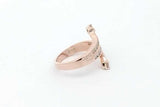 0.68cttw Diamond Ring In 14k Rose Gold 7.2 Grams Size 8.75 Eb1026wxzsa