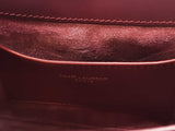 Yves Saint Laurent Le 5 A 7 Mini Burgundy Patent Leather Bag Eb0426irxde