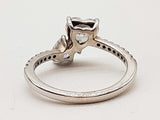 Pandora Double Heart Czs 0.925 Silver Sparkling Ring Size 6.5 Do0525wxde