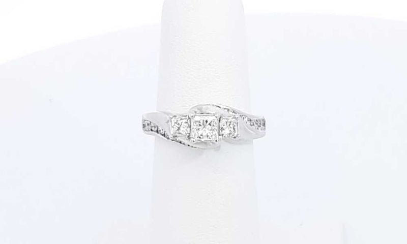 14k White Gold 0.85ctw Diamond Ring Size 5.5, 4.7 Grams Eboexdu 144030007131