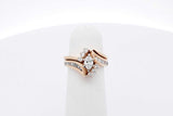 0.7cttw Diamond Wedding Set In 14k Yellow Gold 6.2 Grams Size 3.75 Eb0725wxzsa