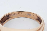 10k Yellow Gold Onyx Inlay & Diamond Accent Ring 5.5 Grams Size 10.75 Eb426orxsa