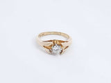 Approx. 0.2ctw Diamond Ring In 14k Yellow Gold 3.1 Grams Size 5 Eb1024lcrsa