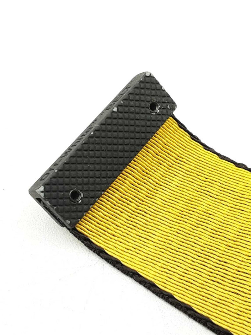 Off White C/o Virgil Abloh Industrial Belt In Yellow & Black Fw0925lxzdu