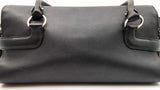 Salvatore Ferragamo Gancini Shoulder Bag In Black Leather Fw0925lordu