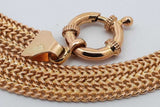 18k Yellow Gold Woven Chain Necklace 29.5 Grams 16 Inch Eb0526owxzsa