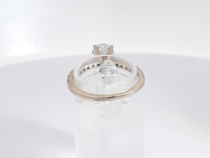1.18 Cttw Diamond 14k White Gold Ring 2.4 Grams Size 6.5 Aa0225lcxzsa