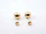 18k Yellow Gold Ball Stud Earrings 3 Grams Fw0826oprdu