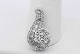 0.79cttw Diamond Pendant In 14k White Gold 4.2 Grams Eb0826wexsa