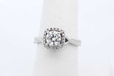 0.50ctw Diamond Ring In 10k White Gold 2.5 Grams Size 7 Eb0825osxde