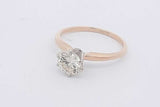 1.0ctw Diamond Solitaire Ring In 14k Yellow Gold 2.5 Grams Size 8 Eb0326lcrxsa