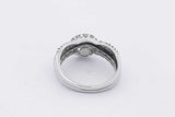 1.61cttw Diamond Ring In 14k White Gold 6 Grams Size 7.75 Eb0126llrxsa