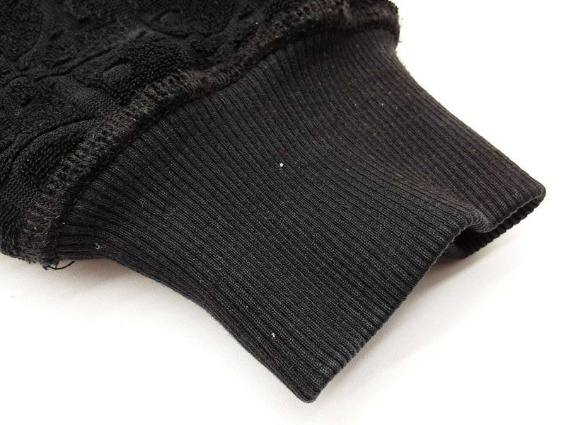 Christian Dior Black Oblique Jacquard Hooded Sweater Size Sm Do0425pxzde