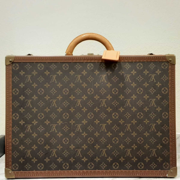 Louis Vuitton 55 Cm Alzer Brown Monogram Travel Trunk Dooewpde 144010011376
