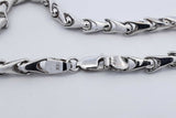 14k White Gold Link Bracelet 14.3 Grams 9.5 Inch Eb0526sxzdu