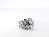 1.68 Cttw Diamond & 14k White Gold Engagement Ring 5.4g Size 4.25 Fw0826ozxzdu