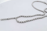 14k White Gold Diamond Necklace 29 Grams 15 Inch Eb0626orxzsa