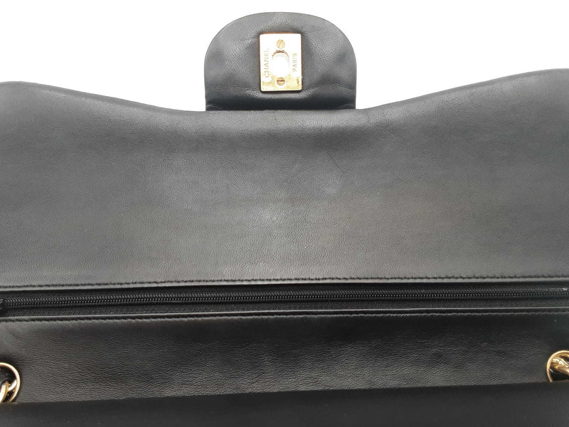 Chanel Lambskin Jumbo Double Flap Black Shoulder Bag Sd0825wwzxsa