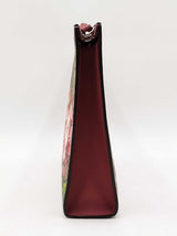 Gucci Blooms Cosmetic Pouch In Gg Supreme & Dry Rose Coated Canvas Fw1125orzdu