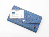 Louis Vuitton Sarah Wallet In "Blue Denim" Epi Leather Fw1026lordu