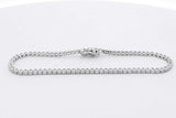 Diamond Tennis Bracelet In 18k White Gold 5.3 Grams 6 Inch Eb0626wrxsa