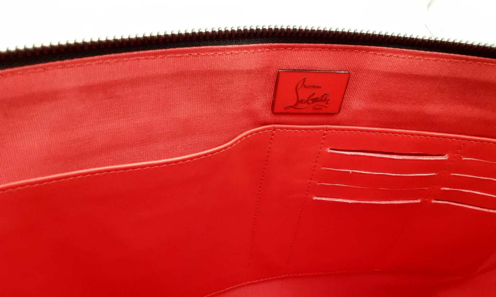 Christian Louboutin Spiked Leather Peter Clutch Bag Ebpxzdu