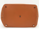 Hermes Toolbox 33cm Gold Brown Swift Palladium Large Tote Bag Do0326irxzde