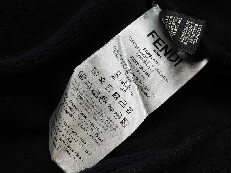 Fendi Side Logo Black Sweat Set Size It Xxl/ It 54 Do0425wxzde