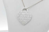 Tiffany & Co. Notes Heart Tag Necklace Sterling Silver 6.7 Grams 16 In Eb926crsa