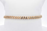0.54cttw Diamond Tennis Bracelet In 14k Yellow Gold 8.8 Grams 7 Inch Eb0826crxsa