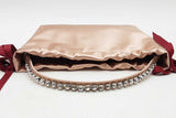 Jimmy Choo Satin Drawstring Mini Cystal Embellished Top Handle Bag Eb0426lrxsa