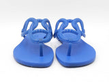 Hermès Egerie Chaine D'ancre Sandals In Blue Tpu Rubber Size 7.5 Fw1026ozxdu