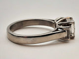 Approx 1.4 Ctw Diamonds 0.90 Platinum 7.6g Ring Size 6.75 Do1224oxzde