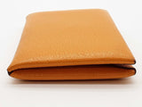 Hermes Calvi Jaune Ambre Yellow Mysore Snap Card Holder Do0325lrxde