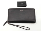 Tumi Belden Black Leather Travel Wristlet Wallet Do0825rxde