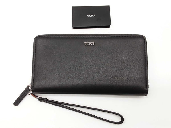 Tumi Belden Black Leather Travel Wristlet Wallet Do0825rxde