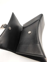 Balenciaga Hourglass Black Leather Top Handle Bag Eb0126rxzsa
