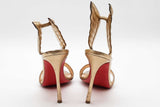 Christian Louboutin Gold Metallic Samotresse Wing Heels Size 39 Eb0726crde