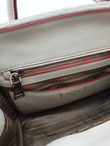 Prada Mini Scamosciato Glace Leather & Suede Twin Pocket Tote Bag Eb0725oxzde