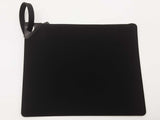 Versace Black Nylon Zip Pouch Clutch Do0925lxzde