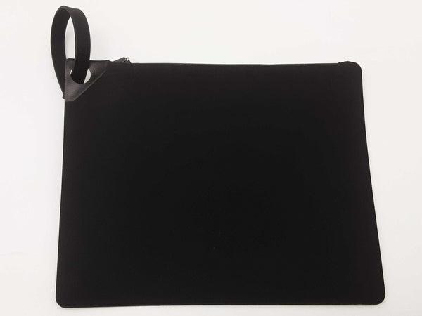 Versace Black Nylon Zip Pouch Clutch Do0925lxzde