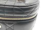 Christian Dior Caro Mini Black Leather Crossbody Vanity Case Bag Do1125exzde