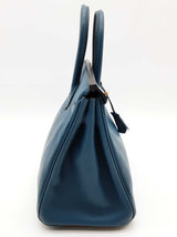 Hermes Birkin 25 Colvert Dark Teal Swift Gold Hardware Handbag Do0126lrxzxde
